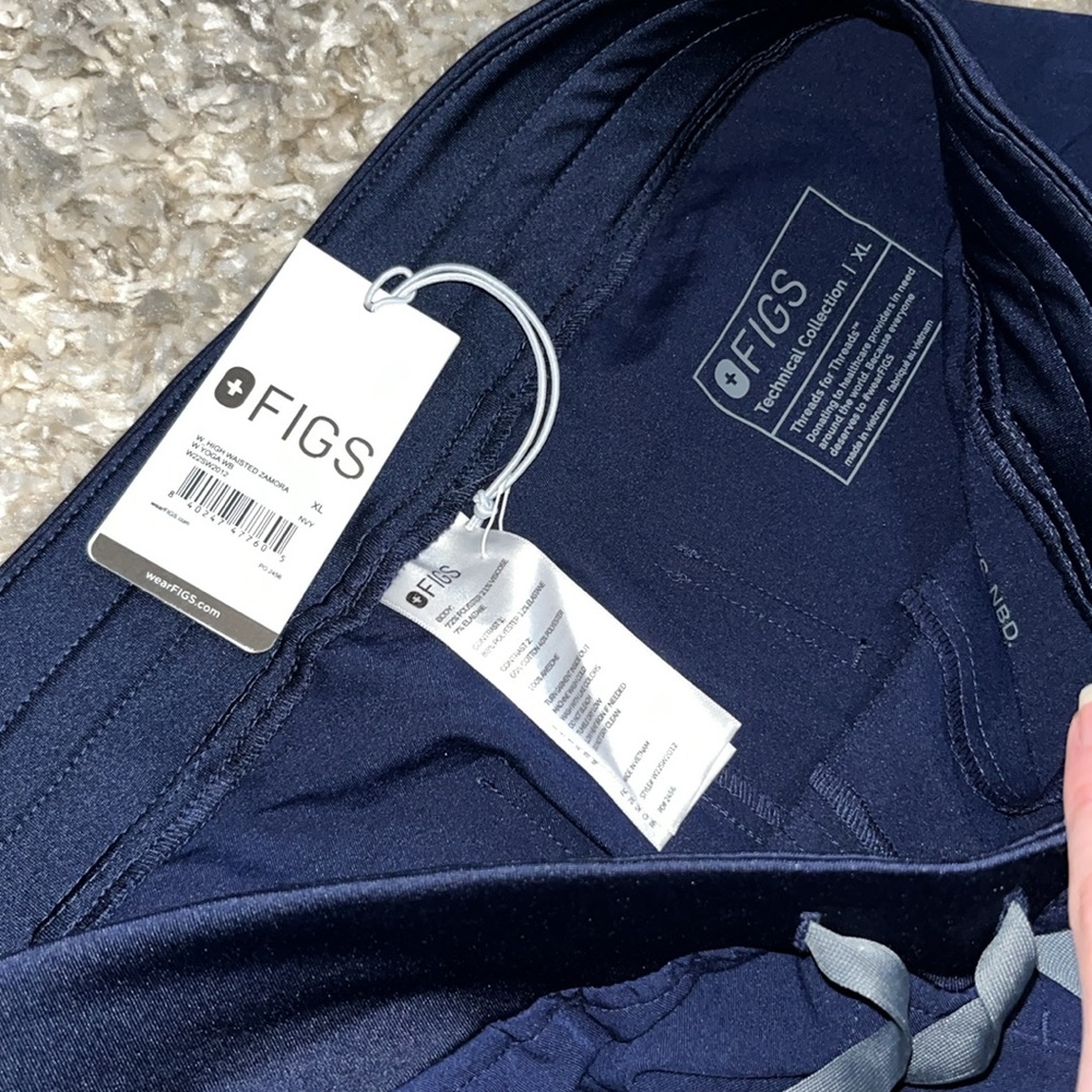 NWT FIGS high waisted | Zamora | yoga waistband | navy blue - Picture 4 of 4